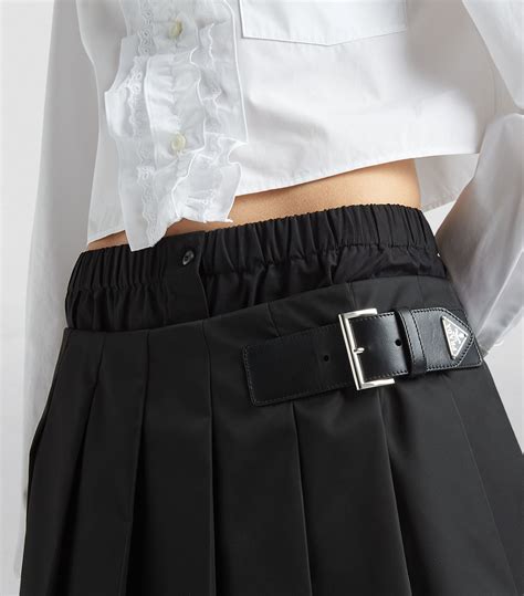 prada micro skirt|prada pleated skirt.